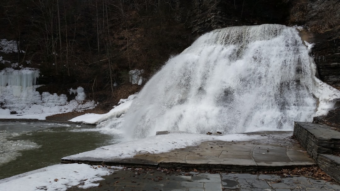 Waterfalls beside forest — Ithaca Farmers Market: What to Buy, When to Go, Where to Park
